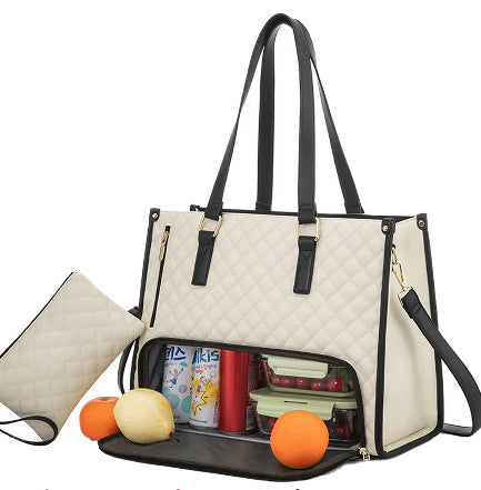 Women's Insulated Lunch Tote Bag – Leakproof, Large Capacity, Stylish Work & Travel Cooler