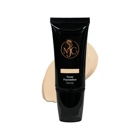 MJC’S Full Cover Foundation in Bella, product packaging