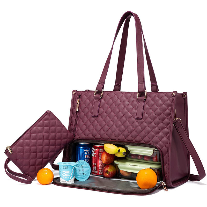 Women's Insulated Lunch Tote Bag – Leakproof, Large Capacity, Stylish Work & Travel Cooler