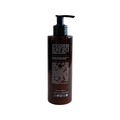 MJC'S Men's All-in-One Hair, Face & Body Wash – back label and ingredients