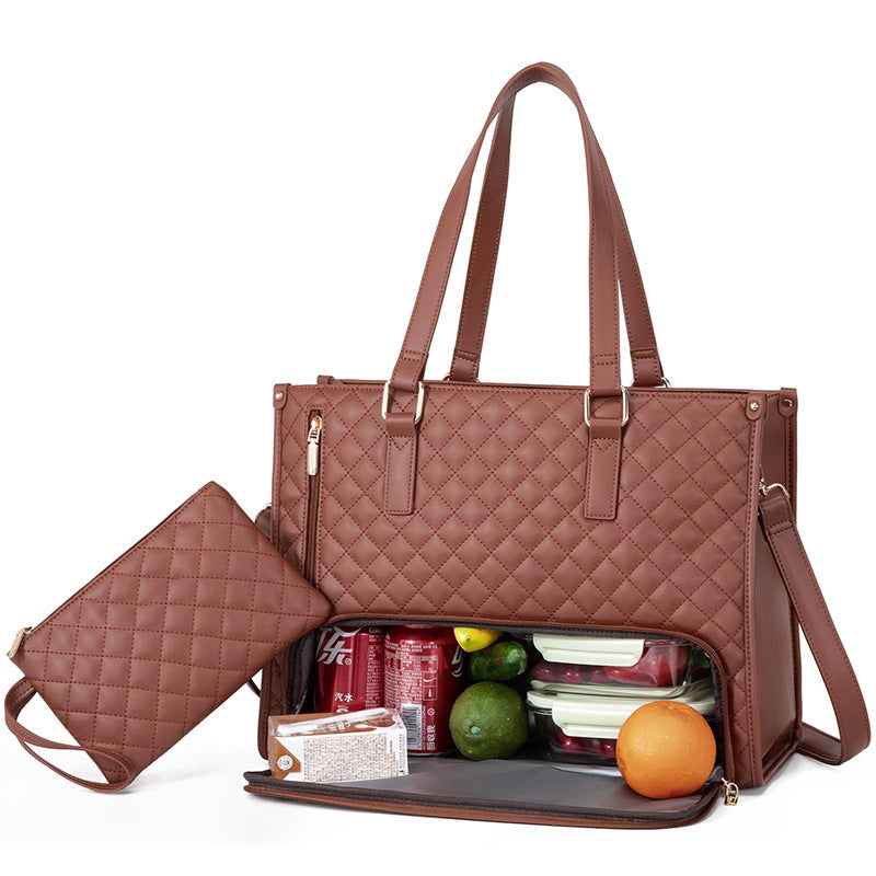 Women's Insulated Lunch Tote Bag – Leakproof, Large Capacity, Stylish Work & Travel Cooler