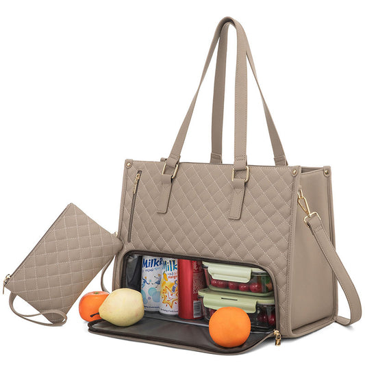 Women's Insulated Lunch Tote Bag – Leakproof, Large Capacity, Stylish Work & Travel Cooler