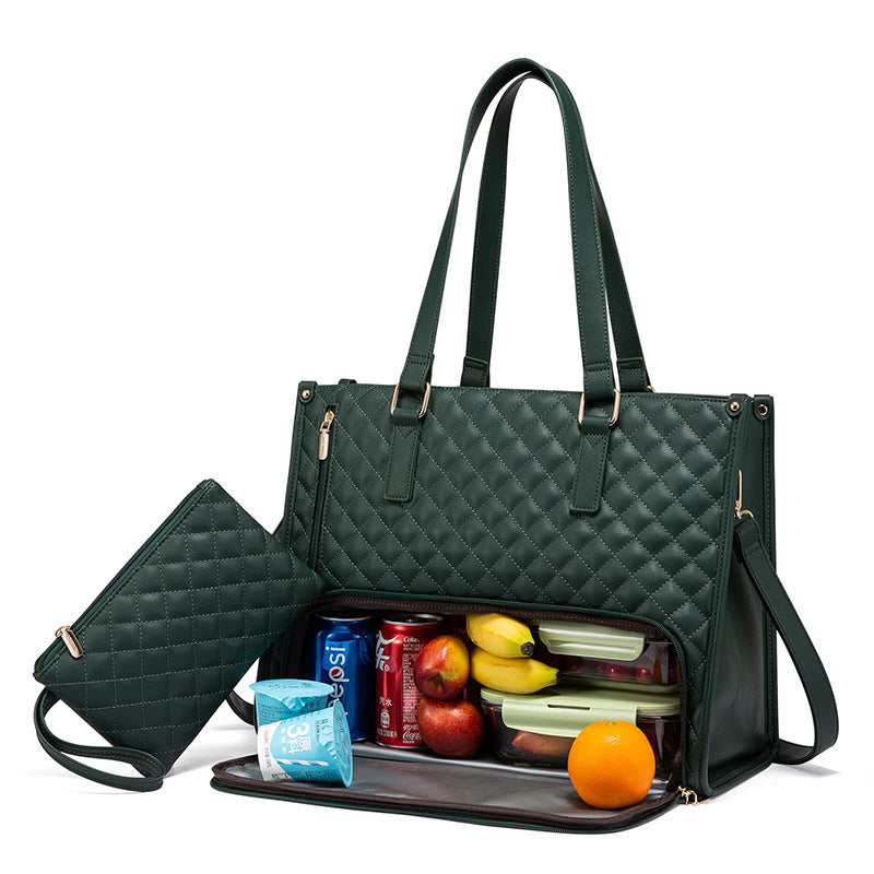 Women's Insulated Lunch Tote Bag – Leakproof, Large Capacity, Stylish Work & Travel Cooler