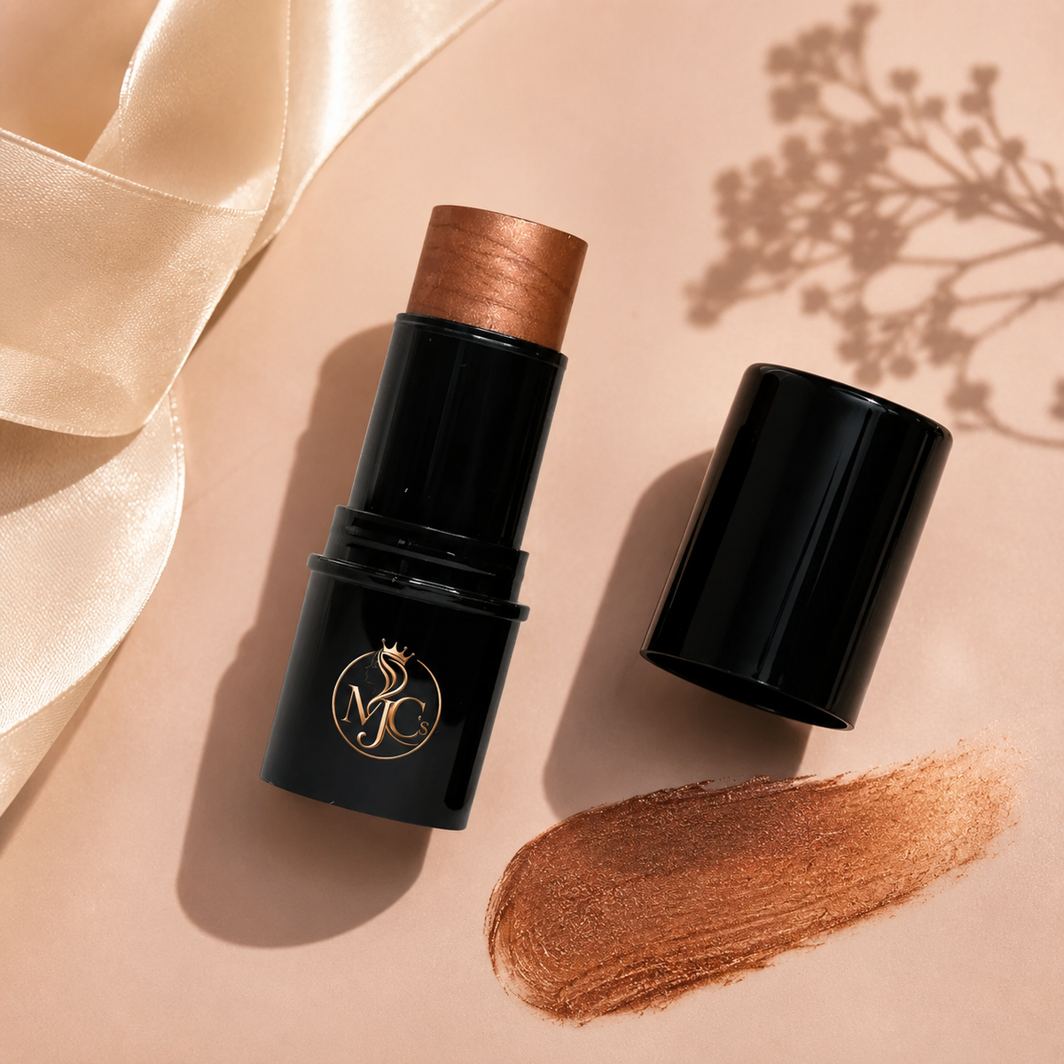 MJC'S Bronze Lights highlighter stick makeup look