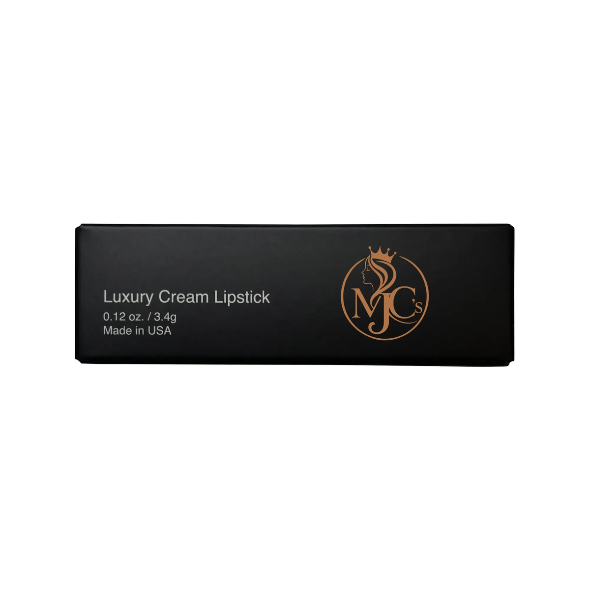 MJC'S Velvet Cream Lipstick Naughty Nude packaging