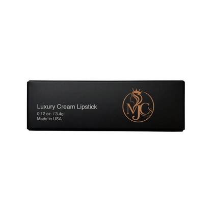 MJC'S Velvet Cream Lipstick Naughty Nude packaging