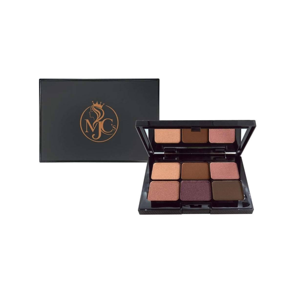 MJC’S Sweet Almond Eyeshadow Palette, six-shade product packaging