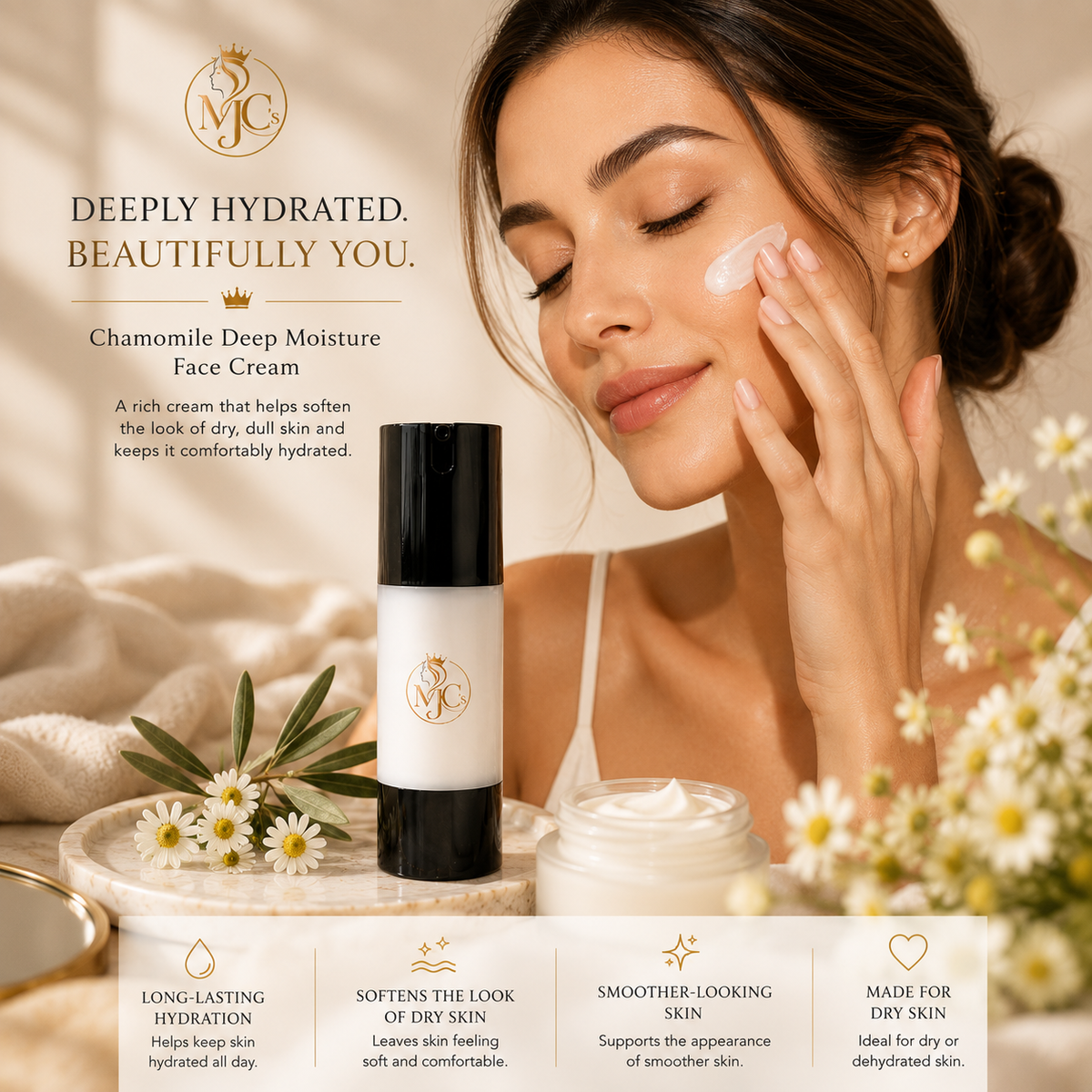 MJC’S Chamomile Deep Moisture Face Cream daily moisture ritual